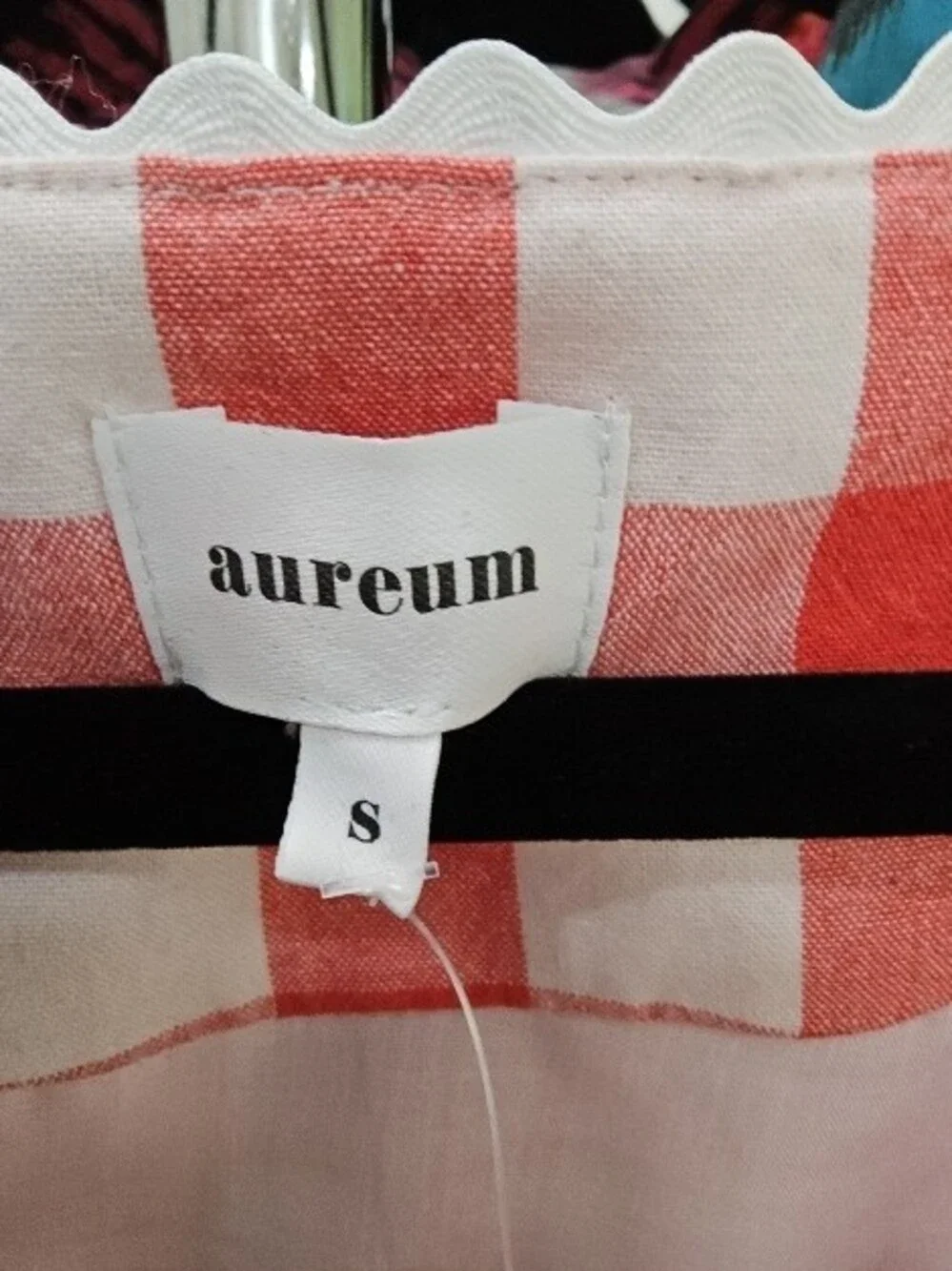AUREUM Pink and White Gingham Set